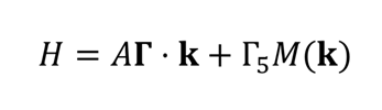 这个公式浓缩了首晟在拓扑绝缘体领域的学术研究的精华，描写了量子自旋霍尔效应和拓扑绝缘体中的电子运动规律